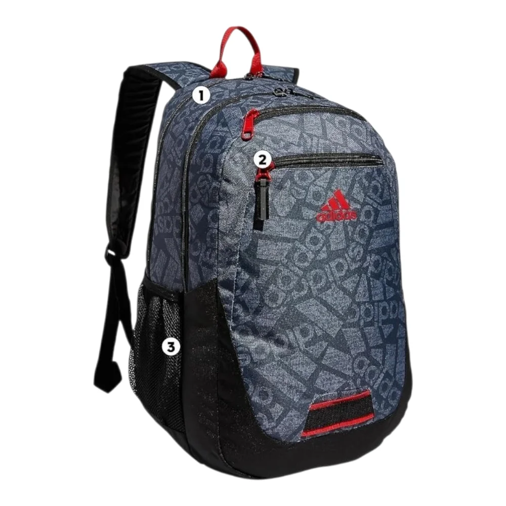Adidas Young Creator Backpack Men OS Navy Blue New Logo Print School Bag